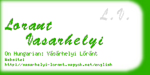 lorant vasarhelyi business card